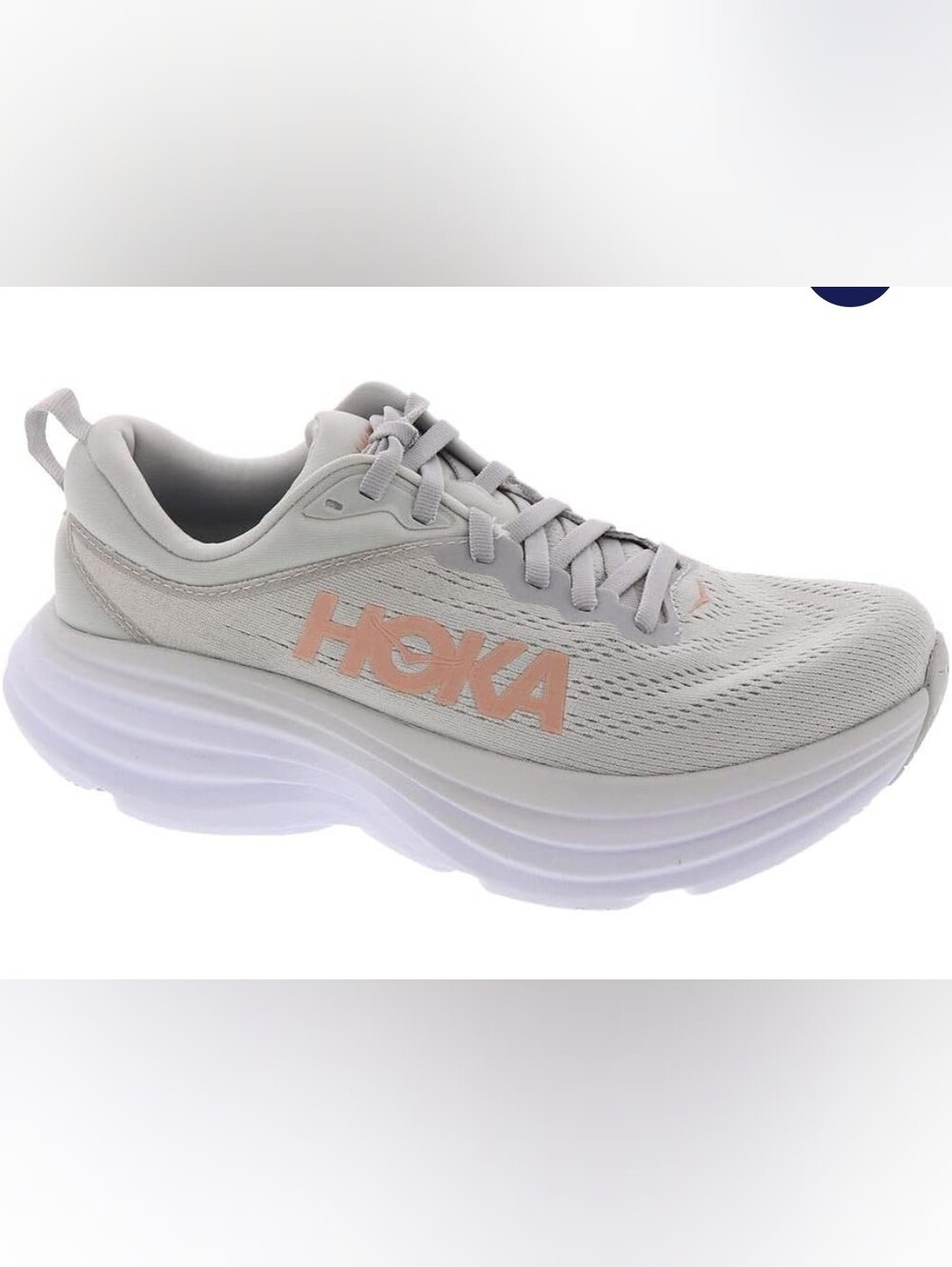 Hoka Women's Bondi 8 Harbor Mist/Lunar Rock 6.5